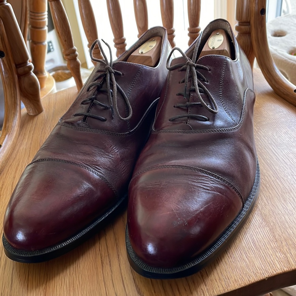 Men’s Italian Dress Shoe Brown Size 16D